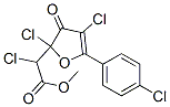 methyl 2-chloro-2-[2,4-dichloro-5-(4-chlorophenyl)-3-oxo-2-furyl]aceta te Struktur