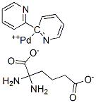 2,2'-bipyridine-alpha, alpha'-diaminoadipic acid palladium(II) Struktur