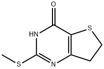 2-(methylthio)-6,7-dihydrothieno[3,2-d]pyrimidin-4-ol
 Struktur