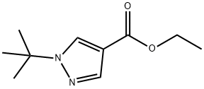 ethyl 1-tert-butyl-1H-pyrazole-4-carboxylate Struktur