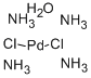 Tetraamminepalladium(II) chloride monohydrate Struktur