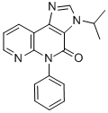 4H-Imidazo(4,5-c)(1,8)naphthyridin-4-one, 3,5-dihydro-3-(1-methylethyl )-5-phenyl- Struktur