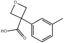 3-(m-Tolyl)oxetane-3-carboxylic acid Struktur