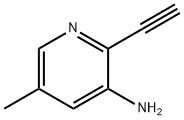 2-Ethynyl-5-methyl-pyridin-3-amine Struktur