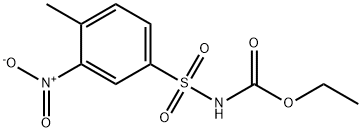 ethyl [(4-methyl-3-nitrophenyl)sulphonyl]carbamate  Struktur