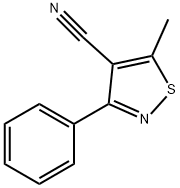 5-Methyl-3-phenylisothiazole-4-carbonitrile Struktur