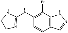 7-bromo-N-(2-imidazolidinylidene)-1H-indazol-6-amine Struktur