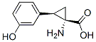 Cyclopropanecarboxylic acid, 1-amino-2-(3-hydroxyphenyl)-, (1S-cis)- (9CI) Struktur