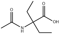 Butanoic  acid,  2-(acetylamino)-2-ethyl- Struktur