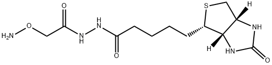 N'-AMINOOXYMETHYLCARBONYLHYDRAZINO-D-BIOTIN Struktur