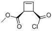 2-Cyclobutene-1-carboxylic acid, 4-(chlorocarbonyl)-, methyl ester, cis- (9CI) Struktur