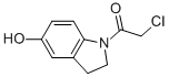 1H-Indol-5-ol, 1-(chloroacetyl)-2,3-dihydro- (9CI) Struktur