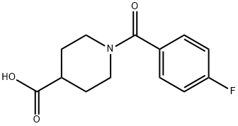 1-(4-FLUORO-BENZOYL)-PIPERIDINE-4-CARBOXYLIC ACID Struktur