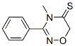 4H-1,2,4-Oxadiazine-5(6H)-thione,  4-methyl-3-phenyl- Struktur