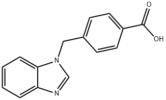 4-(1H-BENZIMIDAZOL-1-YLMETHYL)BENZOIC ACID Struktur