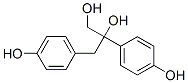 2,3-bis(4-hydroxyphenyl)propane-1,2-diol Struktur