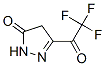 3H-Pyrazol-3-one, 2,4-dihydro-5-(trifluoroacetyl)- (9CI) Struktur