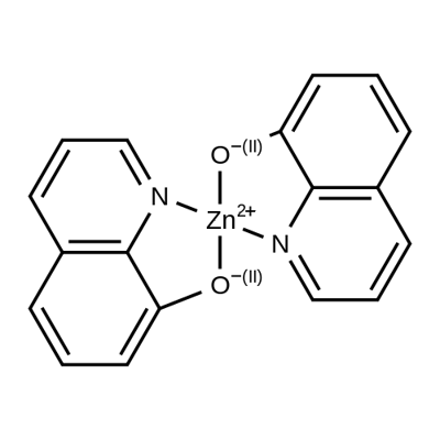 Bis(8-quinolinolato) zinc Struktur