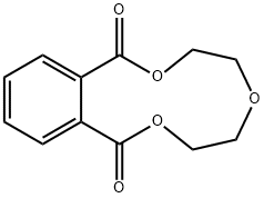 3,4,6,7-tetrahydro-2,5,8-benzotrioxacycloundecin-1,9-dione Struktur