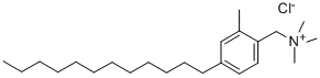 METHYLDODECYLBENZYL TRIMETHYL AMMONIUM CHLORIDE Struktur