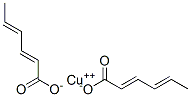 copper (2E,4E)-hexa-2,4-dienoate Struktur