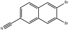 6,7-Dibromo-2-naphthonitrile Struktur