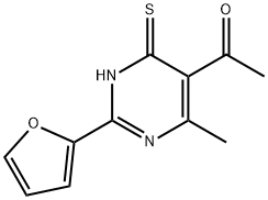 1-[2-(2-FURYL)-4-MERCAPTO-6-METHYLPYRIMIDIN-5-YL]ETHANONE Struktur