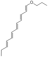 (all E)-1-Propoxy-1,3,5,7,9-dodecapentaene Struktur