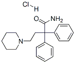 alpha,alpha-diphenylpiperidine-1-butyramide monohydrochloride Struktur