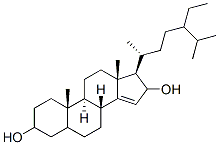 24-ethylcholest-14-ene-3,16-diol Struktur