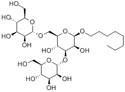 n-Octyl 3,6-Di-O-(a-D-mannopyranosyl)-b-D-mannopyranoside Struktur