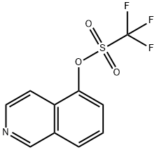 Trifluoro-methanesulfonic acid isoquinolin-5-yl ester Struktur