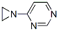 Pyrimidine, 4-(1-aziridinyl)- (9CI) Struktur
