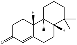 2(3H)-Phenanthrenone, 4,4a,4b,5,6,7,8,8a,9,10-decahydro-4b,8,8-trimethyl-, (4aS,4bS,8aS)- Struktur