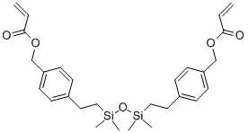 1,3-BIS[(ACRYLOXYMETHYL)PHENETHYL]TETRAMETHYLDISILOXANE Struktur