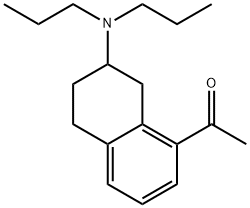 8-acetyl-2-(dipropylamino)tetralin Struktur