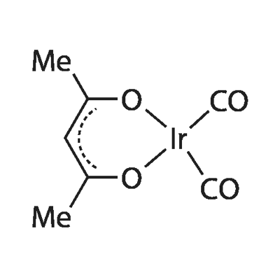 (ACETYLACETONATO)DICARBONYLIRIDIUM(I) Struktur