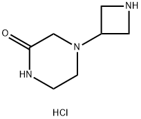 4-(Azetidin-3-yl)piperazin-2-one dihydrochloride Struktur