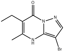 3-BroMo-6-ethyl-5-Methylpyrazolo[1,5-a]pyriMidin-7(4H)-one Struktur