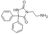 3-(2-Aminoethyl)-5,5-diphenylhydantoin Struktur