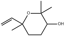 2,2,6-三甲基-6-乙烯基四氫-2H-呋喃-3-醇, 14049-11-7, 結(jié)構(gòu)式