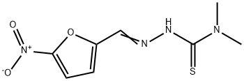 5-Nitro-2-furaldehyde 4,4-dimethyl thiosemicarbazone Struktur