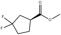 (S)-Methyl 3,3-difluorocyclopentanecarboxylate Struktur