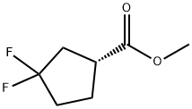 (R)-Methyl 3,3-difluorocyclopentanecarboxylate Struktur