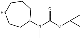 tert-Butyl methyl(azepan-4-yl)carbamate Struktur