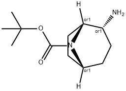 endo-8-boc-8-azabicyclo[3.2.1]octan-2-amine Struktur