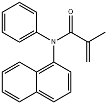 N-(1-NAPHTHYL)-N-PHENYLMETHACRYLAMIDE Struktur