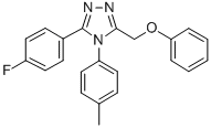 4H-1,2,4-Triazole, 3-(4-fluorophenyl)-4-(4-methylphenyl)-5-(phenoxymet hyl)- Struktur