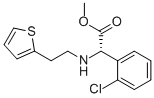 (+)-(S)-Methyl alpha-[[2-(2-thienyl)ethyl]amino]-alpha-(2-chlorophenyl)acetate Struktur