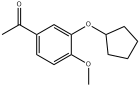 1-(3-(CYCLOPENTYLOXY)-4-METHOXYPHENYL)ETHANONE Struktur